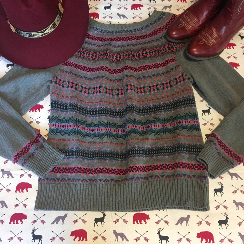 Soft Chaps Aztec sweater